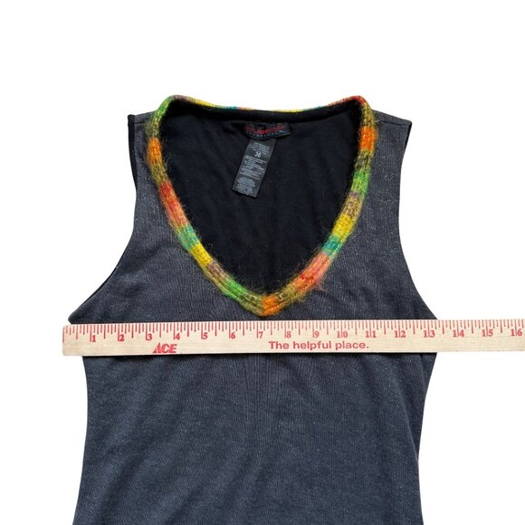 Custo Barcelona Colorful Y2K Patchwork Sleeveless Dress Metallic 36 - Picture 7 of 9